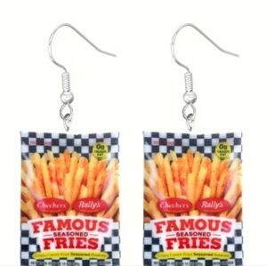 Rally s fries earrings